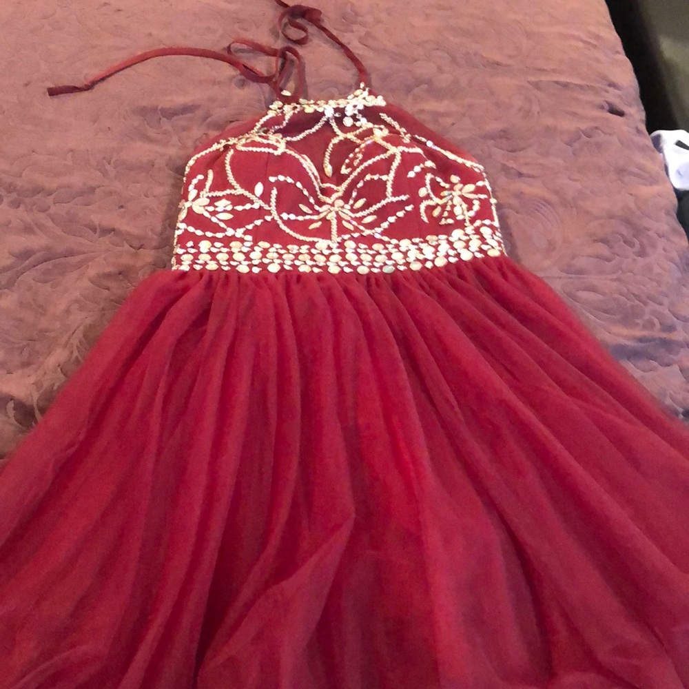 Maroon dress